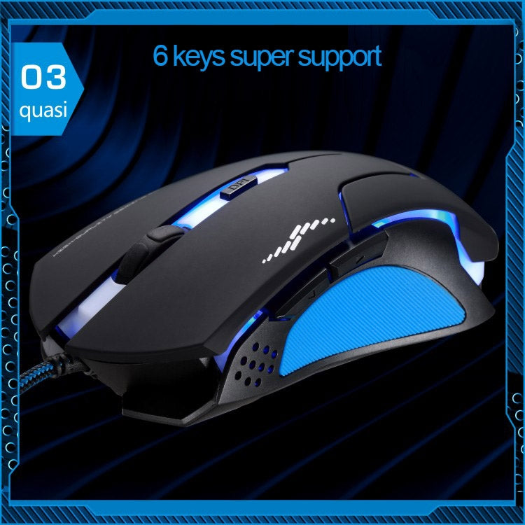 T7 Wired 3 Color Changeable 1200 DPI 1600DPI 2400DPI Gaming USB Optical Mouse - Wired Mice by PMC Jewellery | Online Shopping South Africa | PMC Jewellery | Buy Now Pay Later Mobicred