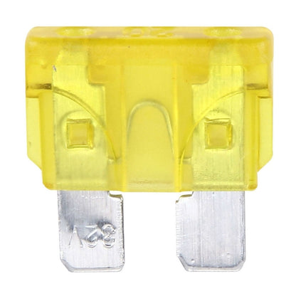 100 PCS Auto Mini Blade Fuse (20A) , DC 12V(Yellow) - Fuse by PMC Jewellery | Online Shopping South Africa | PMC Jewellery