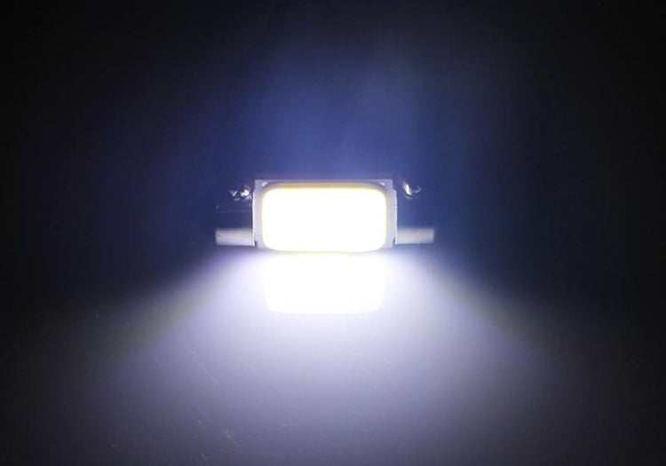 2 PCS 39mm 1.5W 80LM White Light 1 COB LED License Plate Reading Lights Car Light Bulb - Door Lights by PMC Jewellery | Online Shopping South Africa | PMC Jewellery