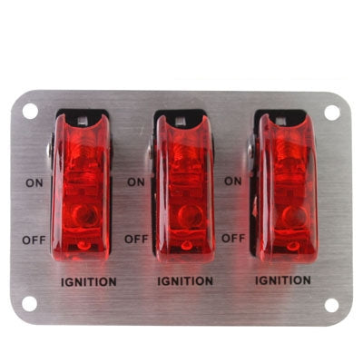 Flip-up Start Ignition Switch Panel and Accessories for Racing Sport (DC 12V) - Car Switches by PMC Jewellery | Online Shopping South Africa | PMC Jewellery