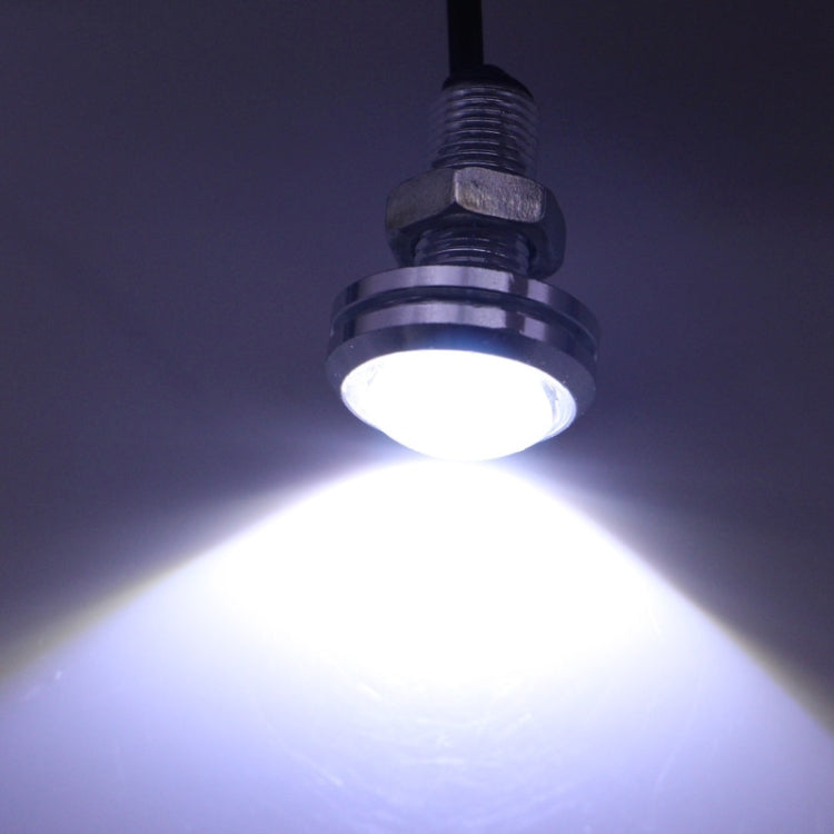 2 PCS 2x 3W 120LM Waterproof Eagle Eye Light White LED Light for Vehicles, Cable Length: 60cm(Silver) - free shipping - PMC TechLife - Order now!