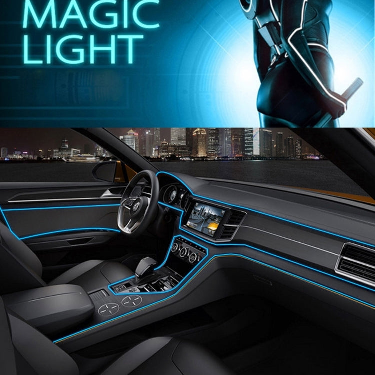 Waterproof Flat Flexible Car Strip Light with Driver for Car Decoration, Length: 5m (Ice Blue Light) - Atmosphere lights by PMC Jewellery | Online Shopping South Africa | PMC Jewellery | Buy Now Pay Later Mobicred