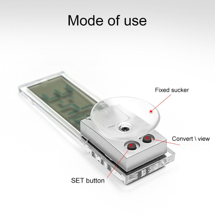 K-036 LCD Car Thermometer with Sucker - Clocks & Car Meters by PMC TechLife | Online Shopping South Africa | PMC TechLife | Buy Now Pay Later Mobicred