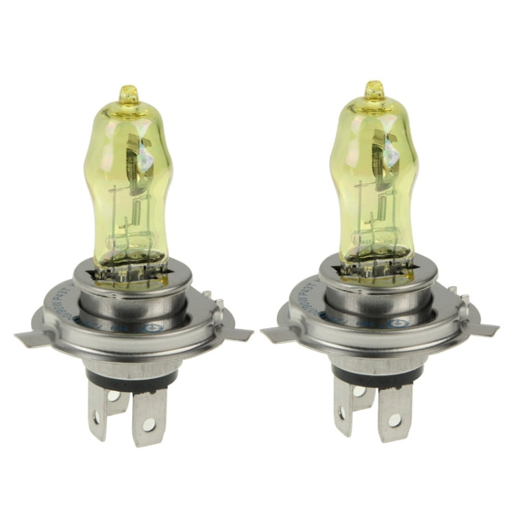 2 X H4 HOD Halogen Bulbs 12V 100W 2400 LM 3500K Yellow Light Headlights - Halogen Lights by PMC Jewellery | Online Shopping South Africa | PMC Jewellery