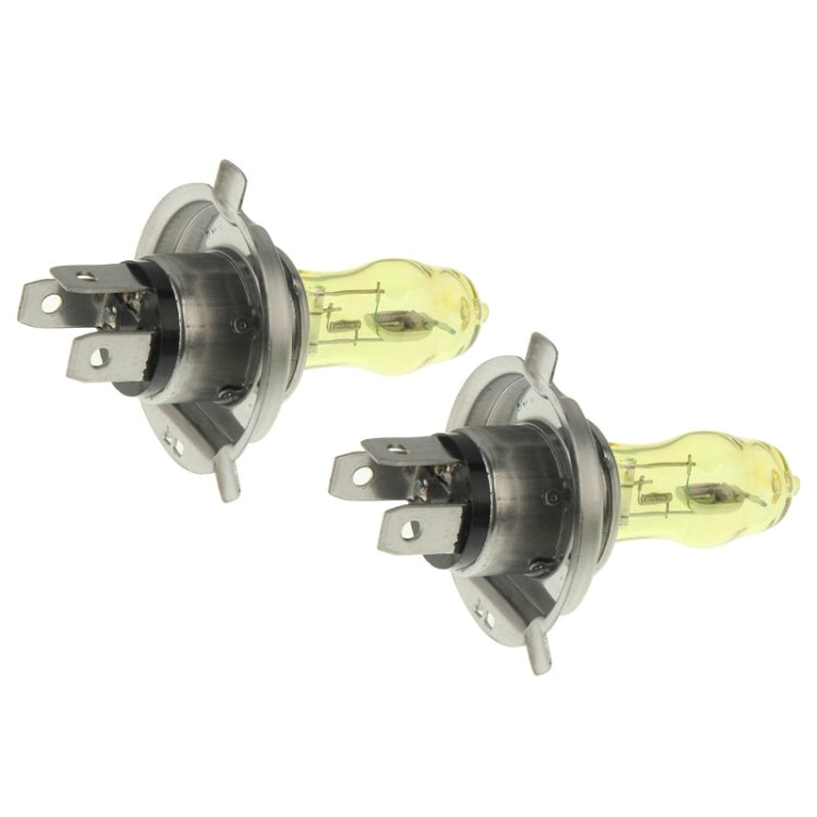 2 X H4 HOD Halogen Bulbs 12V 100W 2400 LM 3500K Yellow Light Headlights - Halogen Lights by PMC Jewellery | Online Shopping South Africa | PMC Jewellery