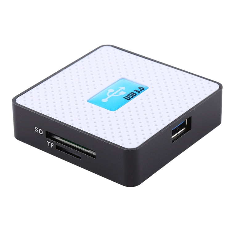 USB 3.0 All-in-1 Card Reader, Super Speed 5Gbps, Support CF / SD / TF / M2 / XD Card(White) -  by PMC Jewellery | Online Shopping South Africa | PMC Jewellery | Buy Now Pay Later Mobicred