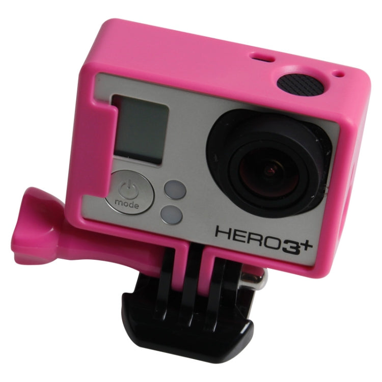 TMC High Quality Tripod Cradle Frame Mount Housing for GoPro HERO4 /3+ /3, HR191(Magenta) - Protective Frame by TMC | Online Shopping South Africa | PMC Jewellery | Buy Now Pay Later Mobicred