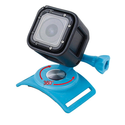 TMC HR357 360-degree Rotation Mount with Straps for GoPro Hero12 Black / Hero11 /10 /9 /8 /7 /6 /5, Insta360 Ace / Ace Pro, DJI Osmo Action 4 and Other Action Cameras(Blue) - Wrist Strap by TMC | Online Shopping South Africa | PMC Jewellery | Buy Now Pay Later Mobicred