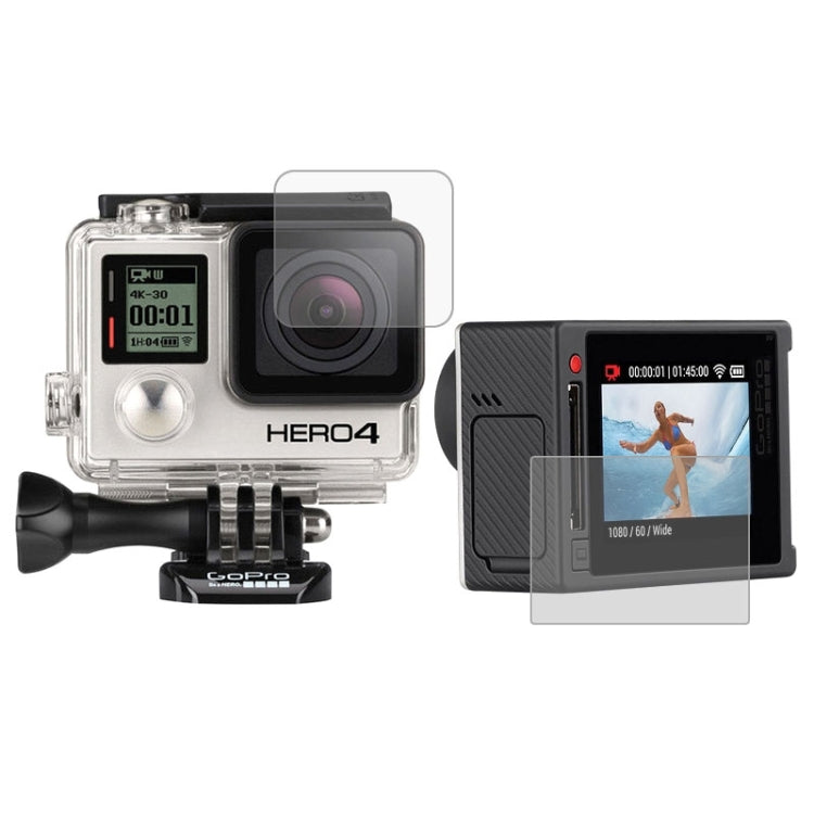 Ultra Clear LCD Screen Protector + Housing Glass Lens Protector Film for GoPro HERO4 Silver Camera - Protective Film by PMC Jewellery | Online Shopping South Africa | PMC Jewellery | Buy Now Pay Later Mobicred