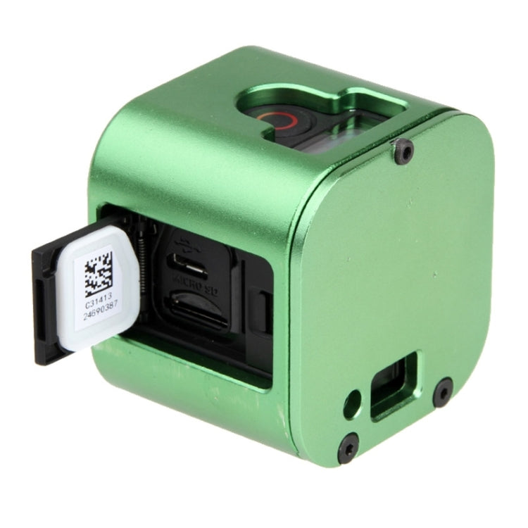Housing Shell CNC Aluminum Alloy Protective Cage with Insurance Back Cover for GoPro HERO5 Session /HERO4 Session /HERO Session(Green) - free shipping - PMC TechLife - Order now!