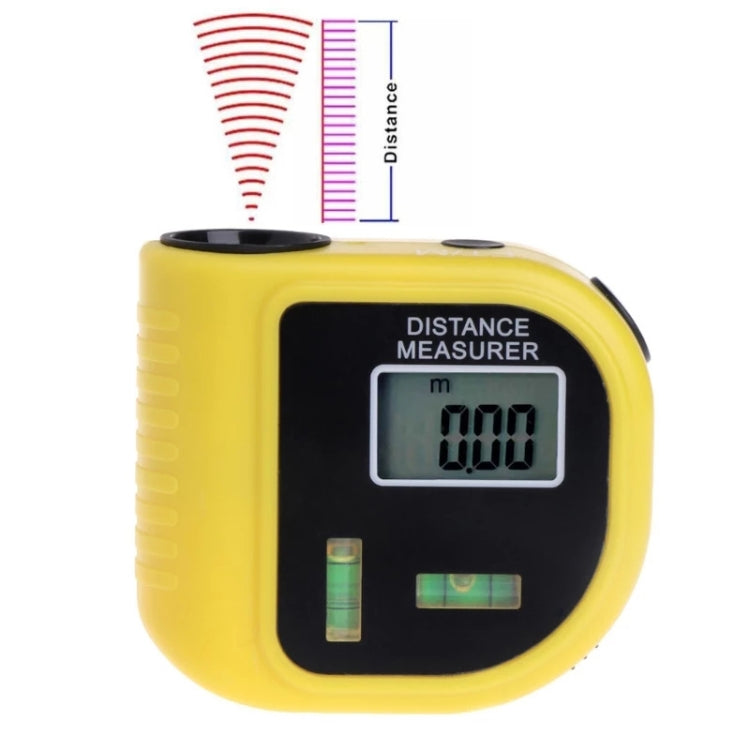 CP-3010 Ultrasonic Distance Measurer with Laser Pointer, Range: 0.5-18m(Yellow) - Laser Rangefinder by PMC Jewellery | Online Shopping South Africa | PMC Jewellery | Buy Now Pay Later Mobicred