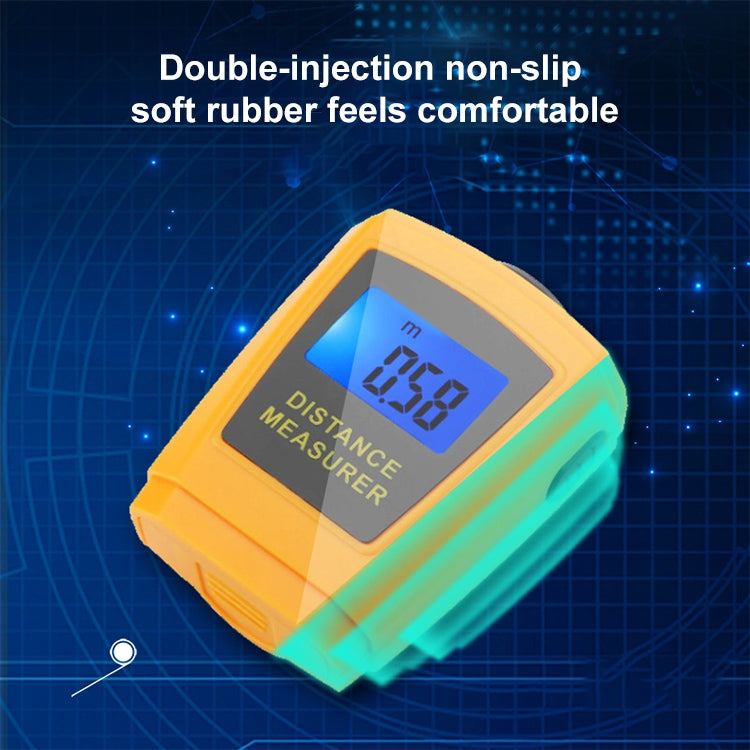 Mini Ultrasonic Distance Measurer with Laser Pointer(Orange) - Laser Rangefinder by PMC TechLife | Online Shopping South Africa | PMC TechLife | Buy Now Pay Later Mobicred