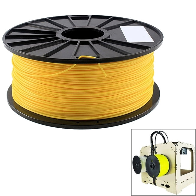 PLA 1.75 mm Fluorescent 3D Printer Filaments, about 345m(Yellow) - Consumables by PMC Jewellery | Online Shopping South Africa | PMC Jewellery | Buy Now Pay Later Mobicred