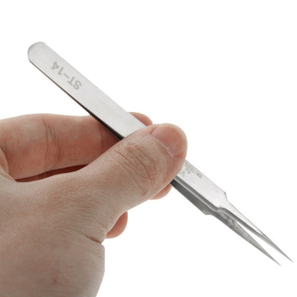 VETUS ST-14 Stainless Steel Tweezers - Tweezers by VETUS | Online Shopping South Africa | PMC Jewellery | Buy Now Pay Later Mobicred