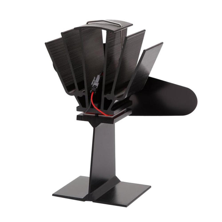 YL501 Eco-friendly Heat Powered Stove Fan for Wood / Gas / Pellet Stoves(Rose Red) - Electric Fans by PMC Jewellery | Online Shopping South Africa | PMC Jewellery | Buy Now Pay Later Mobicred