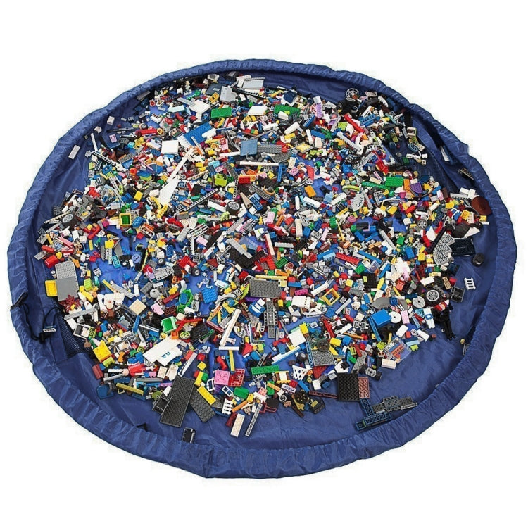 Foldable Kid Toys Storage Bag, Size:1.5 x 1.5m(Dark Blue) - Storage Bags by PMC Jewellery | Online Shopping South Africa | PMC Jewellery | Buy Now Pay Later Mobicred