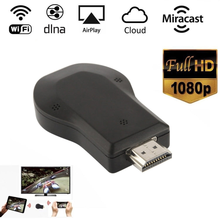 M2 Android 1080P Ezcast HDMI Dongle / HDMI AirPlay DLNA WIFI Displayer Receiver for Android OS / iOS / MAC OS / Windows Devices, Support Sharing Online to TV WIFI Display(Black) - Wireless Display Dongle by PMC Jewellery | Online Shopping South Africa | PMC Jewellery | Buy Now Pay Later Mobicred