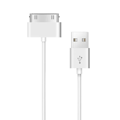 1m USB Double Sided Sync Data / Charging Cable For iPhone 4 & 4S / iPhone 3GS / 3G / iPad 3 / iPad 2 / iPad / iPod Touch(White) - Normal Style Cable by PMC Jewellery | Online Shopping South Africa | PMC Jewellery | Buy Now Pay Later Mobicred