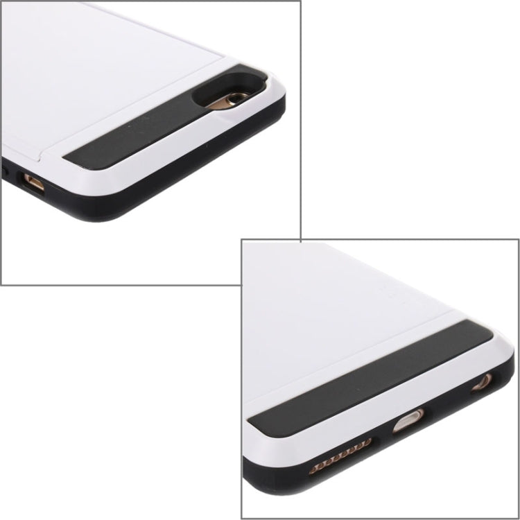 Blade PC + TPU Combination Case with Card Slot for iPhone 6(White) - More iPhone Cases by PMC Jewellery | Online Shopping South Africa | PMC Jewellery | Buy Now Pay Later Mobicred