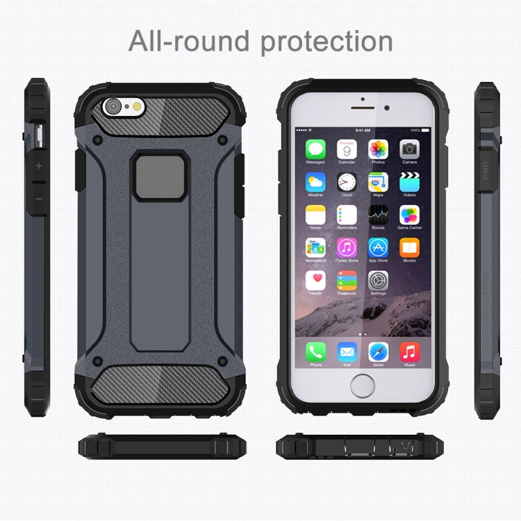 For iPhone 6 & 6s Tough Armor TPU + PC Combination Case(Navy Blue) - More iPhone Cases by PMC Jewellery | Online Shopping South Africa | PMC Jewellery | Buy Now Pay Later Mobicred