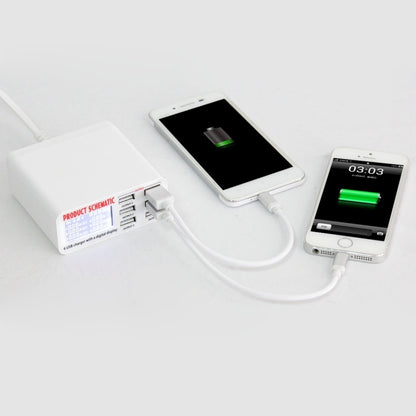 WLX-899 30W USB Charger 5V 6A Output 3.5A Max High Speed 6-Ports USB Charger with Digital Display & 1.5m Cable - Multifunction Charger by PMC Jewellery | Online Shopping South Africa | PMC Jewellery | Buy Now Pay Later Mobicred