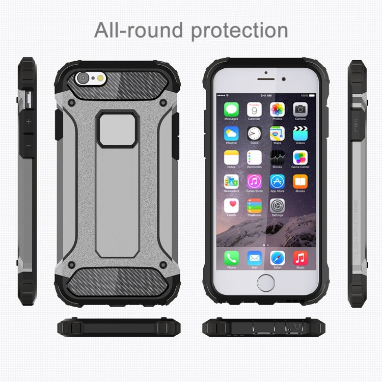 For iPhone 6 Plus & 6s Plus Tough Armor TPU + PC Combination Case(Grey) - More iPhone Cases by PMC Jewellery | Online Shopping South Africa | PMC Jewellery | Buy Now Pay Later Mobicred