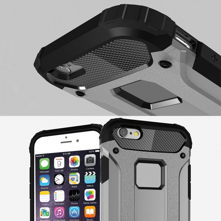 For iPhone 6 Plus & 6s Plus Tough Armor TPU + PC Combination Case(Grey) - More iPhone Cases by PMC Jewellery | Online Shopping South Africa | PMC Jewellery | Buy Now Pay Later Mobicred