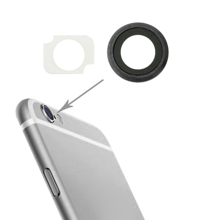 10 Pairs / Set Rear Camera Lens Ring + Flashlight Bracker for iPhone 6 Plus & 6s Plus(Grey) - iPhone 6/6 Plus Parts by PMc TechLife | Online Shopping South Africa | PMc TechLife | Buy Now Pay Later Mobicred