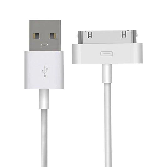 USB Data Cable for New iPad (iPad 3) / iPad 2/ iPad, iPhone 4 & 4S, iPhone 3GS/3G, iPod touch, Length: 1m (Original)(White) - Normal Style Cable by PMC Jewellery | Online Shopping South Africa | PMC Jewellery | Buy Now Pay Later Mobicred