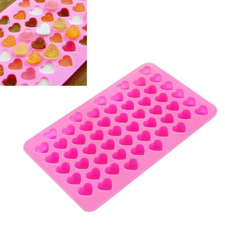 Creative Heart Shape 55-Grid Ice Cube Tray(Pink) - Food Molds by PMC TechLife | Online Shopping South Africa | PMC TechLife | Buy Now Pay Later Mobicred