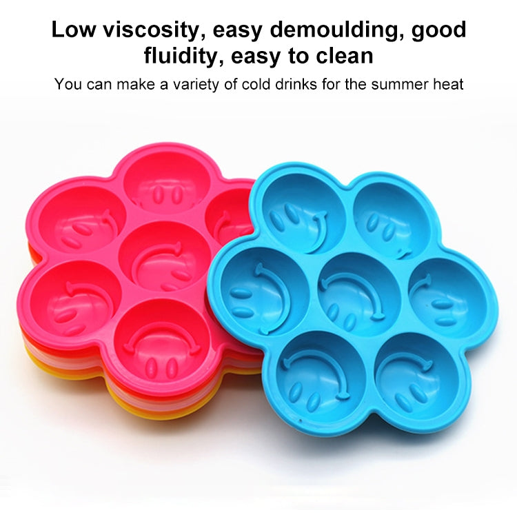 Smile Pattern Silicon Ice Cube Tray Ice Mold, Random Color Delivery - Food Molds by PMC Jewellery | Online Shopping South Africa | PMC Jewellery | Buy Now Pay Later Mobicred