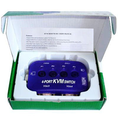 4-PORT KVM Switch - Others by PMC Jewellery | Online Shopping South Africa | PMC Jewellery | Buy Now Pay Later Mobicred