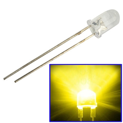 1000 PCS 3mm Water Clear LED Lamp(Yellow Light) - Light Beads by PMc TechLife | Online Shopping South Africa | PMc TechLife | Buy Now Pay Later Mobicred