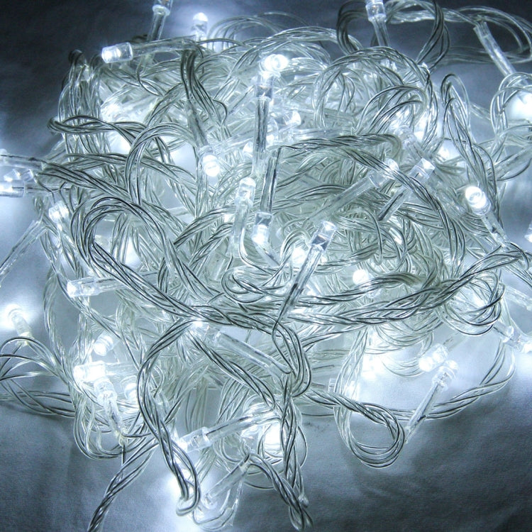 10m Waterproof IP44 String Decoration Light , For Christmas Party, 100 LED White Light, with 8 Functions Controller, 220V, UK Plug - Holiday Lights by PMC Jewellery | Online Shopping South Africa | PMC Jewellery | Buy Now Pay Later Mobicred