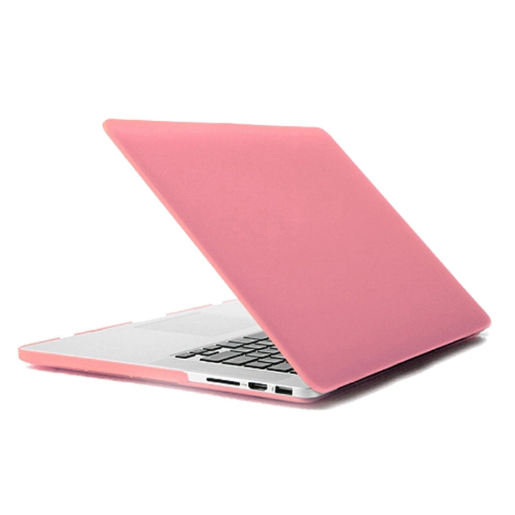 ENKAY for MacBook Pro Retina 13.3 inch (US Version) / A1425 / A1502 4 in 1 Frosted Hard Shell Plastic Protective Case with Screen Protector & Keyboard Guard & Anti-dust Plugs(Pink) - MacBook Pro Cases by ENKAY | Online Shopping South Africa | PMC Jewellery | Buy Now Pay Later Mobicred