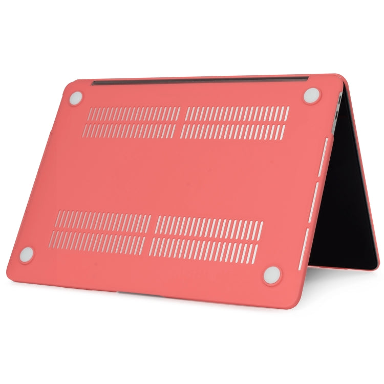 Laptop Translucent Frosted Hard Plastic Protective Case for Macbook 12 inch(Coral Red) - MacBook Pro Cases by PMC Jewellery | Online Shopping South Africa | PMC Jewellery | Buy Now Pay Later Mobicred