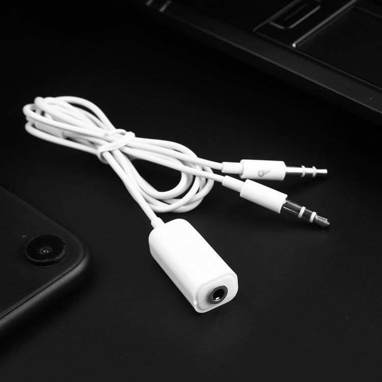 3.5mm Female to 3.5mm Male Microphone Jack + 3.5mm Male Earphone Jack Adapter Cable for Apple Computer, Length: 78cm(White) - Cable & Adapter by PMC Jewellery | Online Shopping South Africa | PMC Jewellery | Buy Now Pay Later Mobicred