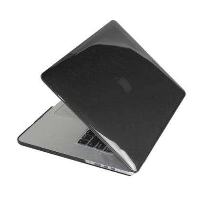 ENKAY for MacBook Pro Retina 13.3 inch (US Version) / A1425 / A1502 4 in 1 Crystal Hard Shell Plastic Protective Case with Screen Protector & Keyboard Guard & Anti-dust Plugs(Black) - MacBook Pro Cases by ENKAY | Online Shopping South Africa | PMC Jewellery | Buy Now Pay Later Mobicred