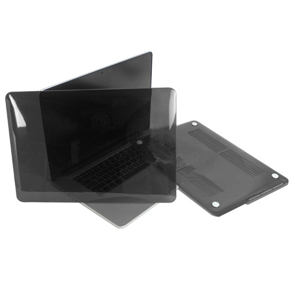 ENKAY for MacBook Pro Retina 15.4 inch (US Version) / A1398 4 in 1 Crystal Hard Shell Plastic Protective Case with Screen Protector & Keyboard Guard & Anti-dust Plugs(Black) - MacBook Pro Cases by ENKAY | Online Shopping South Africa | PMC Jewellery | Buy Now Pay Later Mobicred