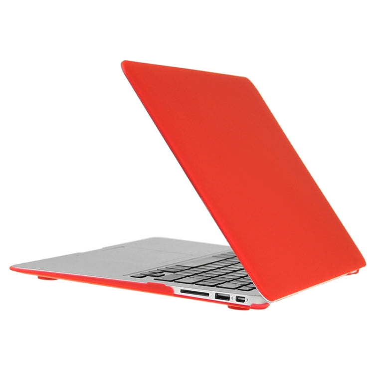 ENKAY for Macbook Air 13.3 inch (US Version) / A1369 / A1466 Hat-Prince 3 in 1 Frosted Hard Shell Plastic Protective Case with Keyboard Guard & Port Dust Plug(Red) - MacBook Air Cases by ENKAY | Online Shopping South Africa | PMC Jewellery | Buy Now Pay Later Mobicred