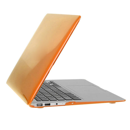 ENKAY for Macbook Air 11.6 inch (US Version) / A1370 / A1465 Hat-Prince 3 in 1 Crystal Hard Shell Plastic Protective Case with Keyboard Guard & Port Dust Plug(Orange) - MacBook Air Cases by ENKAY | Online Shopping South Africa | PMC Jewellery | Buy Now Pay Later Mobicred