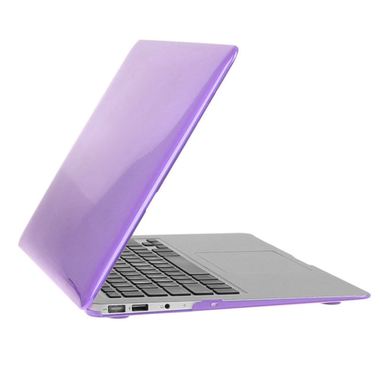 ENKAY for Macbook Air 11.6 inch (US Version) / A1370 / A1465 Hat-Prince 3 in 1 Crystal Hard Shell Plastic Protective Case with Keyboard Guard & Port Dust Plug(Purple) - MacBook Air Cases by ENKAY | Online Shopping South Africa | PMC Jewellery | Buy Now Pay Later Mobicred