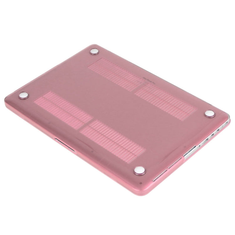 ENKAY for Macbook Pro Retina 13.3 inch (US Version) / A1425 / A1502 Hat-Prince 3 in 1 Crystal Hard Shell Plastic Protective Case with Keyboard Guard & Port Dust Plug(Pink) - free shipping - PMC Jewellery - Order now!