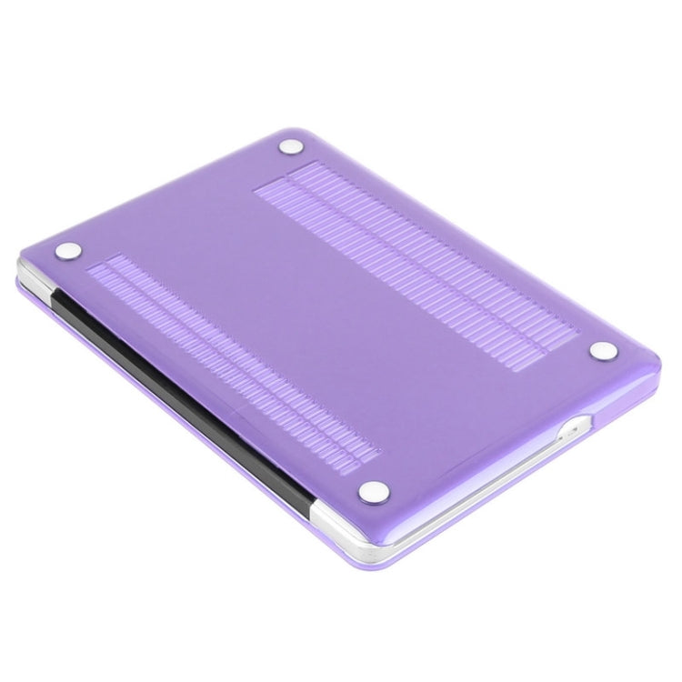 ENKAY for Macbook Pro 15.4 inch (US Version) / A1286 Hat-Prince 3 in 1 Crystal Hard Shell Plastic Protective Case with Keyboard Guard & Port Dust Plug(Purple) - MacBook Pro Cases by ENKAY | Online Shopping South Africa | PMC Jewellery | Buy Now Pay Later Mobicred