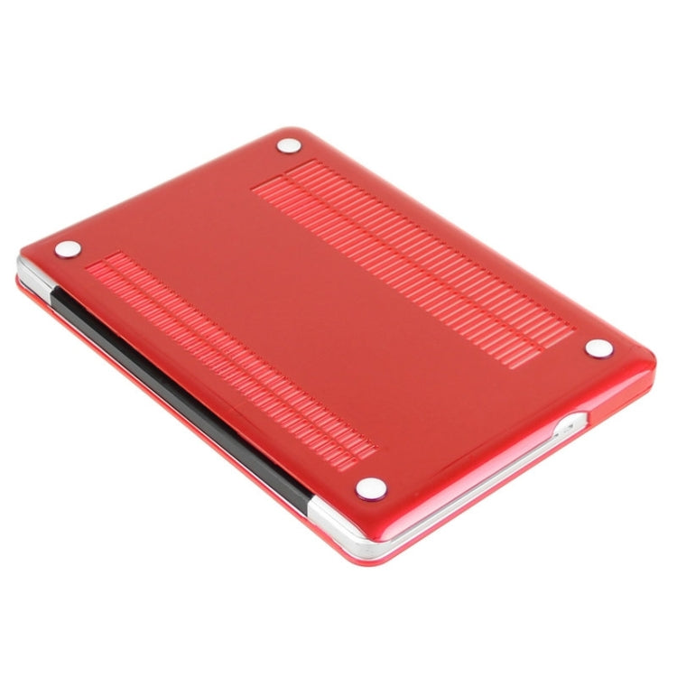 ENKAY for Macbook Pro 15.4 inch (US Version) / A1286 Hat-Prince 3 in 1 Crystal Hard Shell Plastic Protective Case with Keyboard Guard & Port Dust Plug(Red) - MacBook Pro Cases by ENKAY | Online Shopping South Africa | PMC Jewellery | Buy Now Pay Later Mobicred