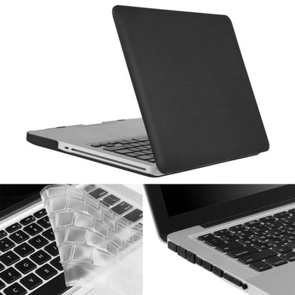 ENKAY for Macbook Pro 15.4 inch (US Version) / A1286 Hat-Prince 3 in 1 Frosted Hard Shell Plastic Protective Case with Keyboard Guard & Port Dust Plug(Black) - MacBook Pro Cases by ENKAY | Online Shopping South Africa | PMC Jewellery | Buy Now Pay Later Mobicred