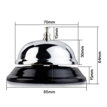 Stainless Steel Bell for Coffee House / Bar / Kitchen Hotel Service Call, QJ125 (Silver) - Gadgets by PMC Jewellery | Online Shopping South Africa | PMC Jewellery | Buy Now Pay Later Mobicred