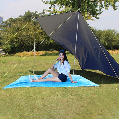 Waterproof Oxford Cloth 420D Oxford Material Camping Picnic Beach Tent Roof Tarp (Size: 215x215cm)(Army Green) - Camping Mats by PMC Jewellery | Online Shopping South Africa | PMC Jewellery