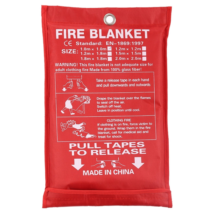 Emergency Survival Fire Blanket Shelter Safety Protector Extinguishers Tent, Size: 1*1m - Others by PMC TechLife | Online Shopping South Africa | PMC TechLife | Buy Now Pay Later Mobicred