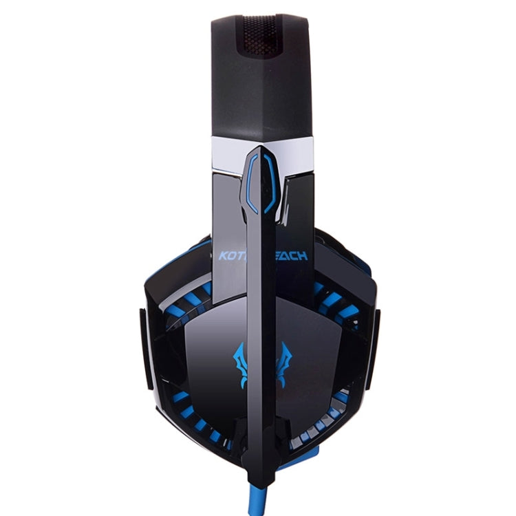 EACH G2000 Over-ear Stereo Bass Gaming Headset with Mic & LED Light for Computer, Cable Length: 2.2m(Blue) - Multimedia Headset by KOTION EACH | Online Shopping South Africa | PMC Jewellery | Buy Now Pay Later Mobicred